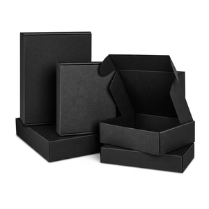 Boîte rigide pliable en carton ondulé recyclable pour vêtements en fourrure et chaussettes, avec logo de marque personnalisé, gaufrage rose, revêtement UV et pelliculage mat - Product Image 6