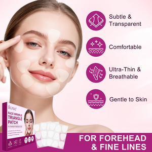 Parches Triangulares IKZEE 162 Unidades para <span class=keywords><strong>Arrugas</strong></span> Faciales, Cuidado Nocturno de la Piel, Parches Reafirmantes No Invasivos para <span class=keywords><strong>Frente</strong></span> y Líneas de Expresión - Product Image 5