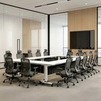 Table de formation pliable en gros, table de conférence et chaises, bureau de formation mobile et multifonctionnel