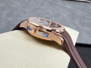 Montre mécanique de luxe de qualité supérieure 40 mm PP Factory ETA 324 Mouvement 5164 Multifonction Or rose PP GMT - Product Image 4