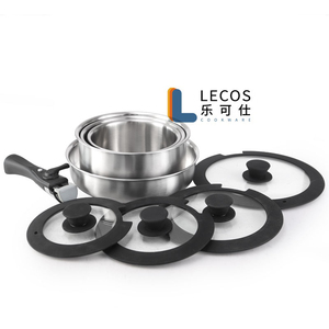 LECOS all'ingrosso OEM ultime tre volte pesante casseruola che serve cibo pentola Pfoa Free pentole pentole in acciaio inox pentole per Set da cucina - Product Image 1