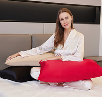 Ensemble de taies d'oreiller en soie de luxe double face de haute qualité, boîte cadeau, taille personnalisée, taie d'oreiller 100% soie de mûrier 19 momme tissée moderne