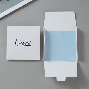 Paño de Pulido de Joyería de Microfibra Plateada de Alta Calidad, Logotipo Personalizado Disponible en Rosa, Blanco y Verde para Limpiar Joyas - Product Image 4