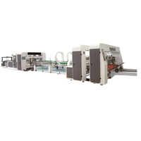 Machine automatique à coller les dossiers à grande vitesse Boîte en carton ondulé contrôlée par ordinateur Équipement de post-presse