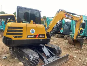 Cheap Chinese Brand Sany SY60C Digger Second Hand Construction Machinery Sany 60 Small 6 Tons Used Excavator For Sale