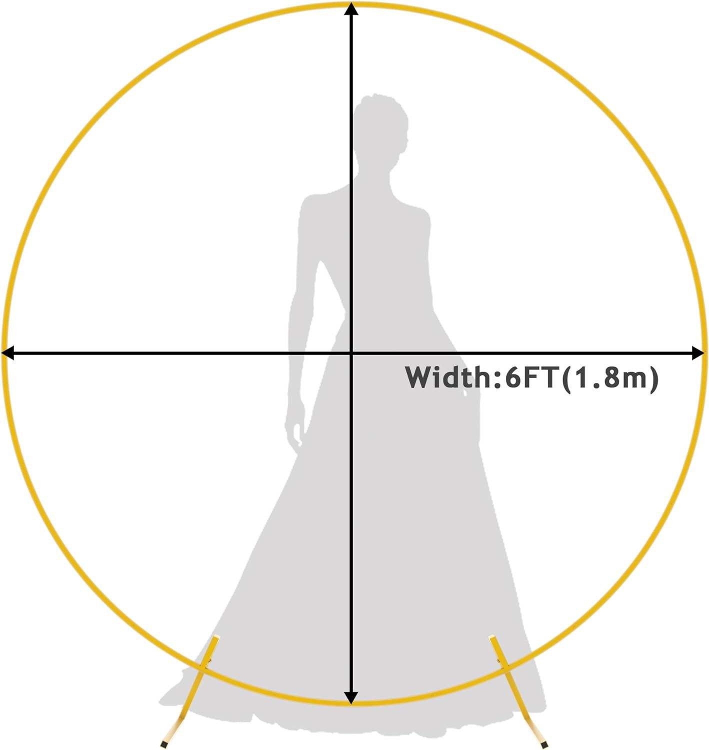 Round metal bracket 1.8 M