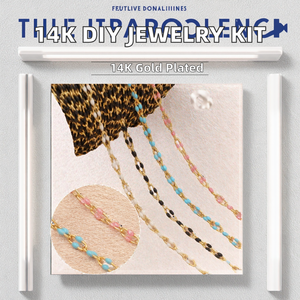 Hecho a mano a granel personalizado 14K chapado en oro esmalte labio cadena colorido DIY joyería <span class=keywords><strong>accesorios</strong></span> Lucky marca Zhejiang <span class=keywords><strong>permanente</strong></span> - Product Image 2