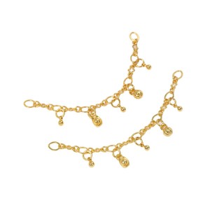 Retención de Color Fuerte, Chapado en Oro Real de 24 Piezas, Doble Colgante, Pulsera de Perlas y Cristal Hecha a Mano, Collar, T - Product Image 5