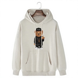 <b>Men's</b> Custom Soft Cotton Fleece Hoodie Solid Color <b>Pullover</b> High Quality OEM Service Bulk Wholesale - Product Image 1