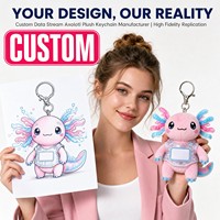 Fabricant OEM ODM de porte-clés en peluche Axolotl personnalisés avec logo, pour commande en gros, jouets en peluche, cadeaux promotionnels