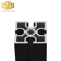 Profilé en aluminium industriel Norme nationale 5050L Épaissie Noir Alliage d'aluminium Tube carré Cadre Profilé 50X50 Accessoires