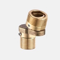 Robinet de douche universel à coude télescopique, angle et longueur réglables, connecteur d'angle avec raccord femelle à tête hexagonale