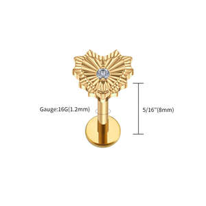 ต่างหูไทเทเนียม Xinfocus 16G รุ่น Tragus Helix Labret รูปหัวใจ <span class=keywords><strong>Bad</strong></span> <span class=keywords><strong>Romance</strong></span> ประดับเพชร CZ มาตรฐาน ASTM F136 สำหรับงานแต่งงาน งานหมั้น และงานปาร์ตี้ - Product Image 6