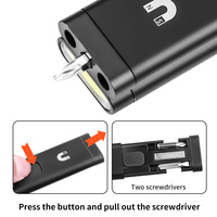 Lámpara de Trabajo Magnética de Aluminio RGB Recargable, Regla, Bolígrafo LED Multifuncional con Herramientas Integradas, Linterna Impermeable, Portátil para Oficina