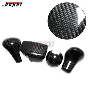 Cubierta embellecedora de cabeza de perilla de cambio de marchas <span class=keywords><strong>Interior</strong></span> de fibra de carbono para <span class=keywords><strong>Audi</strong></span> A3 S3 RS3 8Y A4 A5 B8 B9 A6 <span class=keywords><strong>C6</strong></span> C7 A7 A8 Q2 Q3 Q5 Q7 S4 S5 <span class=keywords><strong>S6</strong></span> S7 - Product Image 2