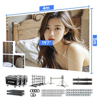 Écran LED extérieur 4500CD 7680Hz à montage rapide P2.6 P3.9 pour la décoration de scène de mariage