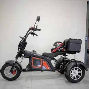 New Electric Scooters 3Wheel 1500w/2000w Big Fat Tyre Wheel Citycoco With Removable Battery For Women And Men Tricyle Electric