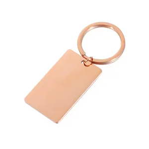 Factory custom engraved logo gold metal keyring metal custom keychain metal key chain yiwu