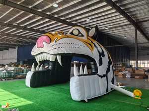 Tunnel Gonfiabile a Forma di Testa di Tigre con Ventilatore per Eventi Sportivi, Ingresso per Attività Commerciali, Tunnel Gonfiabile a Forma di Animale - Product Image 5