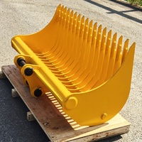 WIGON Râteau à racines personnalisé, râteau de jardin, râteau à roches pour excavatrices jusqu'à 32 tonnes, vente chaude