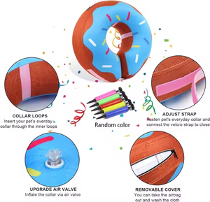 Yumuşak kurtarma köpek koni ameliyattan sonra, koruyucu Pet boyun koni için küçük, orta, büyük köpekler, köpek çörek şişme yaka - Product Image 5