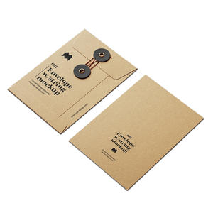 제조 사용자 정의 방수 A4 판지 문자열 폐쇄 봉투 파일 폴더 - Product Image 4