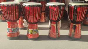 Suministro de fábrica, gran Tambor Africano profesional <span class=keywords><strong>Djembe</strong></span>, instrumento de percusión de piel de oveja barato para niños y adultos, instrumento Musical - Product Image 4