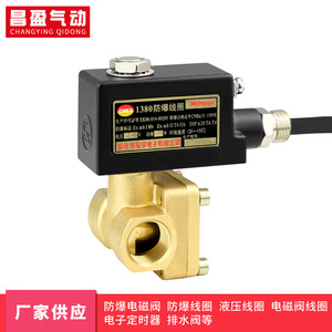 วาล์วโซลินอยด์กันระเบิด Changying แบบ 2 ทาง AC 220V 0.1 MPa วาล์วควบคุมน้ำ - Product Image 1