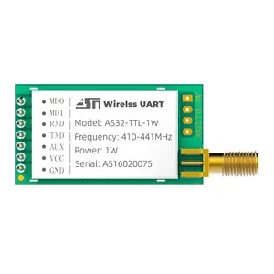 8KM de largo alcance transceptor rf de alta potencia transmisor inalámbrico módulo 433mhz LORA módulo