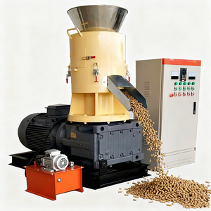 Linea Completa per la Produzione di <span class=keywords><strong>Pellet</strong></span> di Biomassa con Stampi Piatti Resistenti all'Usura per Segatura di Legno e Scarti Agricoli, Motore da 15 kW, Facile da Usare - Product Image 2