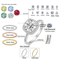 Bague en argent sterling 925 avec chaîne en forme de poire et zircon cubique, ajustable avec perle coulissante, solitaire en forme de goutte d'eau, bijoux personnalisés OEM ODM