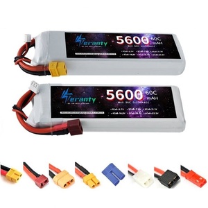 Batería de 7.4V 5600MAH 2S 60C para Auto, Quadcopter, Dron, Avión RC, Barco, Juguetes, con Conector XT60/XT90/T - Product Image 1