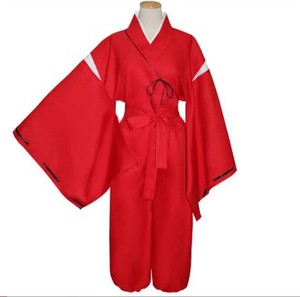 Disfraz de Anime Japonés para Halloween, Disfraz de <span class=keywords><strong>Cosplay</strong></span> de la Sacerdotisa Kikyo de <span class=keywords><strong>Inuyasha</strong></span>, Kimono Japonés en Stock - Product Image 5