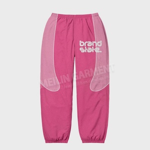 OEM Cut and Sew <b>Zip</b> <b>up</b> <b>Jackets</b> Patchwork Pant Track Suit for Men Heavyweight Custom Nylon Tracksuit for Mens - Product Image 3