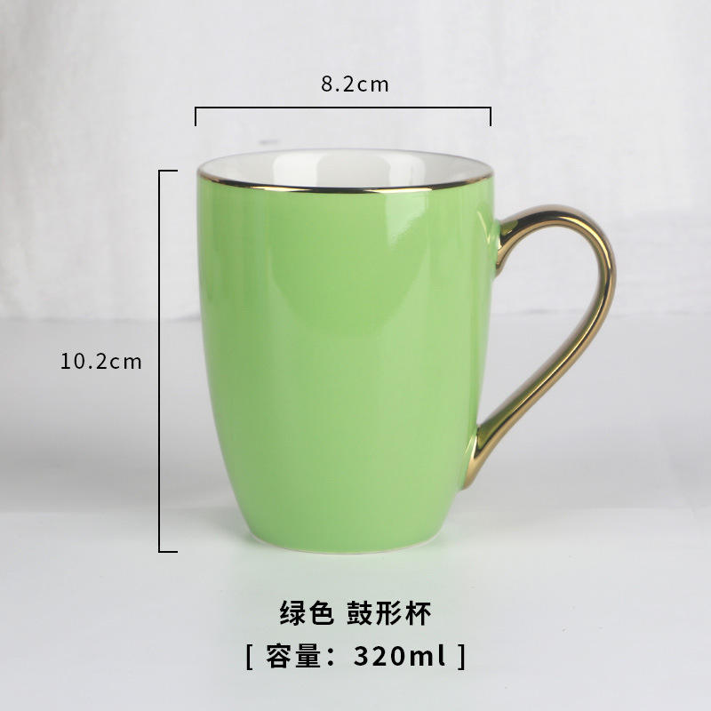 Manche en or vert plaqué