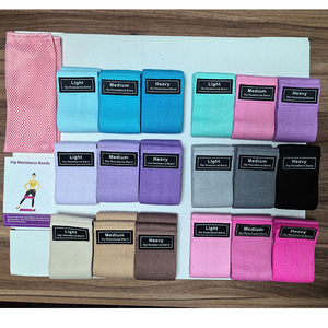 Bandas de Resistencia para Ejercicios en Casa con Logotipo Personalizado OEM, Bandas de Resistencia de Tela Personalizadas Antideslizantes para Entrenamiento de Fuerza - Product Image 2