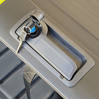 Couverture de benne rétractable en aluminium à installation rapide - 5,5 pieds, couvercle à enrouleur imperméable pour Ford F-150, Toyota Tundra, Volkswagen Amarok