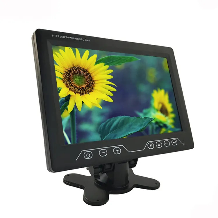 Ucuz fiyat Mini 9 inç LCD monitör 9 "TFT araba LCD Renkli TV monitörü