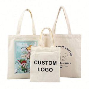 Oem/Odm Factory Personalized Customization Wholesale <b>Canvas</b> Bag for Women <b>Tote</b> With Logo Reusable Grocery Bags - Product Image 1