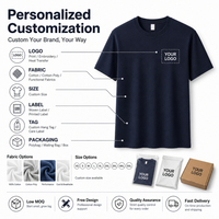 T-shirt Homme Personnalisé avec Logo en Soie Glacée Premium, Ultra-Élastique, en Coton Modal et Nylon, Uni, Anti-Plis, pour le Sport