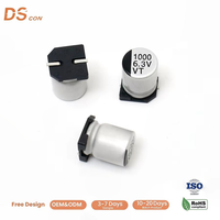 Condensateur électrolytique en aluminium professionnel 6.3V 1000uF SMD 8*10.5mm 105 ℃   Condensateur électrolytique V-Chip, prix de gros