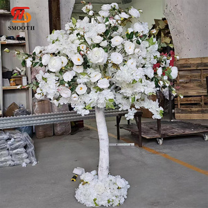 Suave gran oferta nuevo diseño blanco flor árbol MESA CENTRO DE MESA decoración flor árbol para boda evento Decoración - Product Image 2
