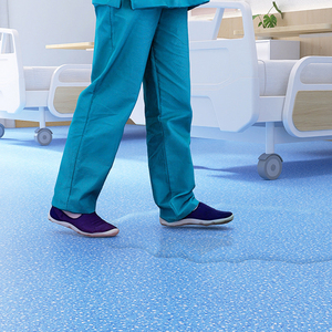 Chống trượt đồng nhất <span class=keywords><strong>PVC</strong></span> Sàn Vinyl CuộN 2.0 mét thương mại bệnh viện lớp Tấm Chống Thấm nước sàn nhựa giá - Product Image 5