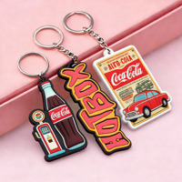 Cadeaux promotionnels en gros à bas prix, porte-clés en PVC souple personnalisé avec logo, porte-clés en caoutchouc 3D