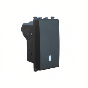 Interruptor de un solo polo negro compatible con inversor Vimar Arke - Product Image 3