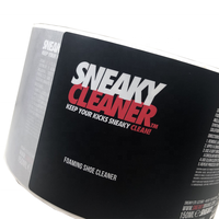 Spray nettoyant imperméabilisant pour baskets blanches en vinyle avec étiquette autocollante – Vente en gros