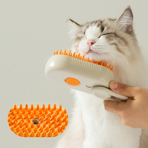 Toptan yeni katlanabilir kendini temizleme <span class=keywords><strong>Pet</strong></span> köpek kedi bakım buharlı saç fırçası su spreyi ile - Product Image 2