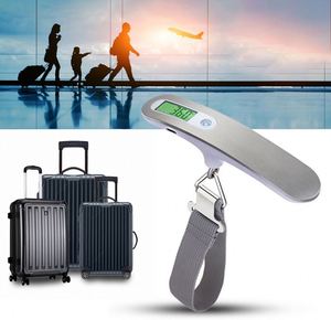 Báscula Digital para Equipaje de Acero Inoxidable Personalizada, 50 kg, Portátil, con Batería, Multifunción, Certificación CE, Tipo Colgante de Cuatro Puntos - Product Image 4