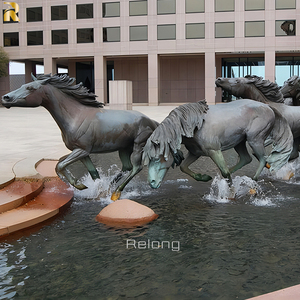 RELONG Vente Flash Grande Statue de Cheval en Bronze, Sculpture de Pommelle avec <span class=keywords><strong>Poulain</strong></span>, Personnalisable pour l'Extérieur - Product Image 5