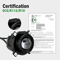 Feux de croisement LED ronds E-mark 9-32V 90mm pour John Deere série R&M 18W